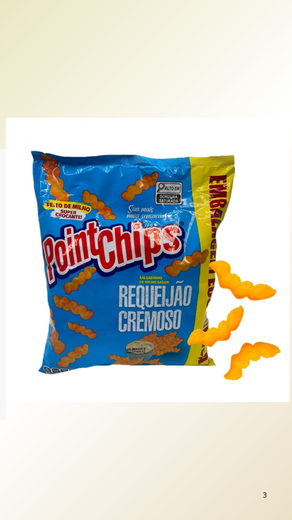 Salgadinho Sabor Requeijão Cremoso Point Chips 200g