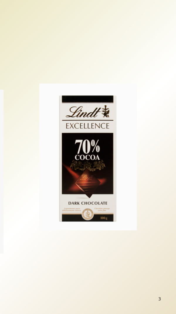 Chocolate Amargo 70% Lindt 100g