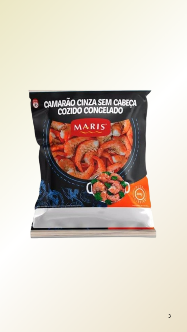 Camarão Cinza sem Cabeça Maris 200g
