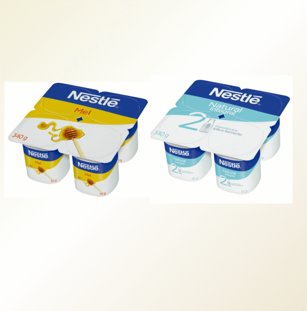 Iogurte de Mel e Natural Nestle 340g 2 bandejas