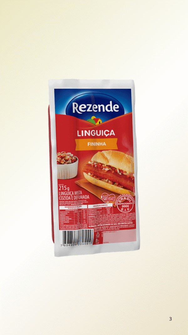 Linguiça Fininha Rezende 215g