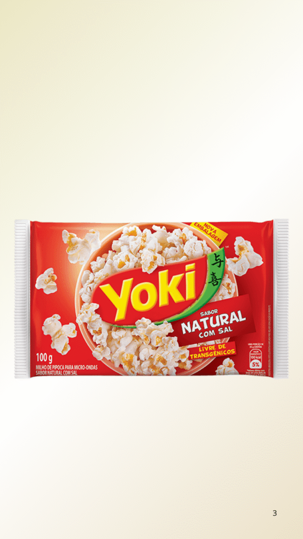 Pipoca Natural com Sal Yoki 100g