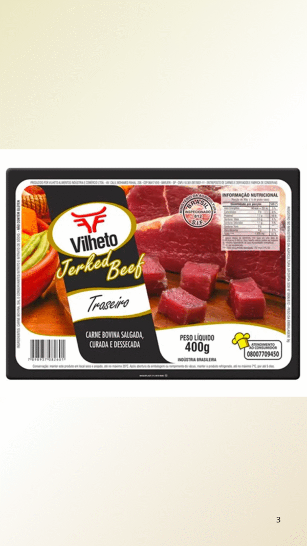 Jerked Beef Vilheto 400g