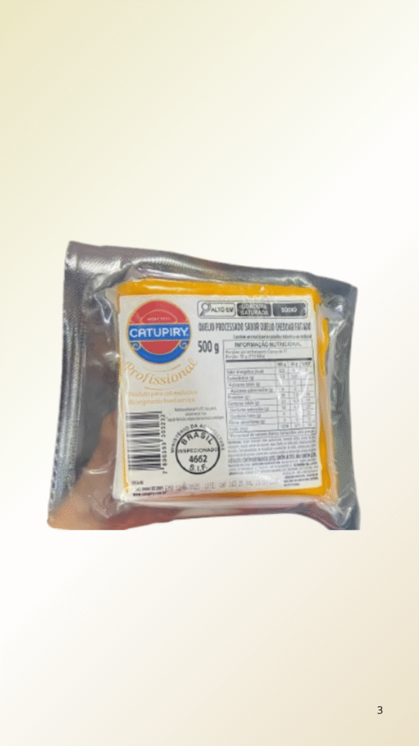 Queijo Cheddar Fatiado Catupiry 500g