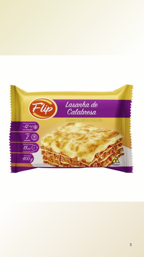 Lasanha de Calabresa Flip 600g