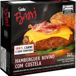 Hambúrguer bovino de Costela Sadia 360g
