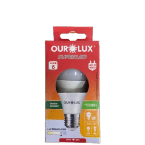 Lâmpada 6W Ouro Lux